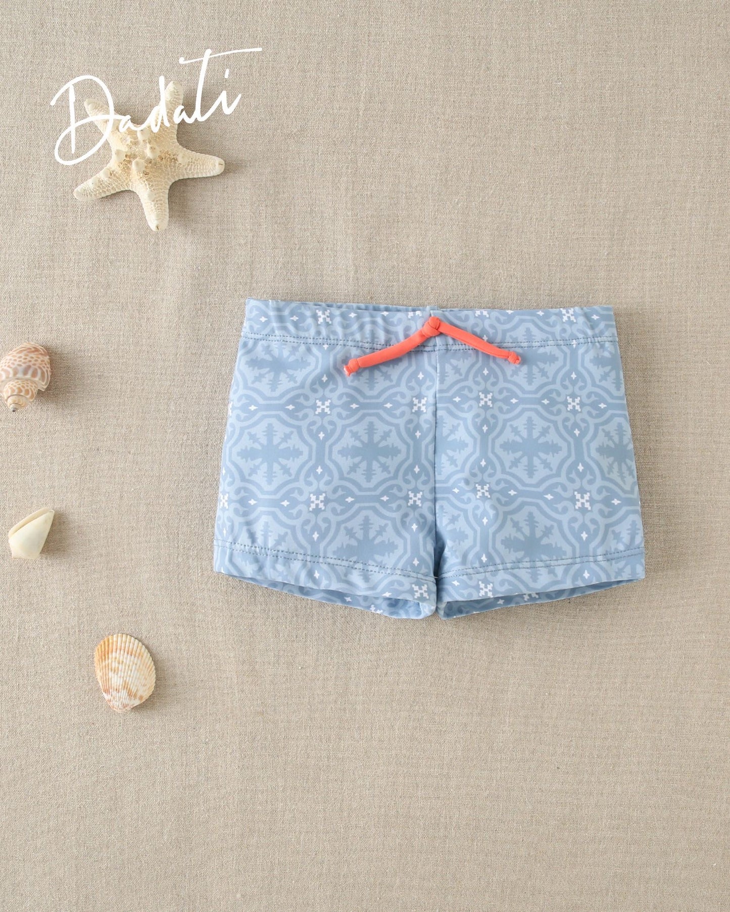 BAÑADOR DE BEBÉ LYCRA CON ESTAMPADO GEOMÉTRICO TIPO BOXER