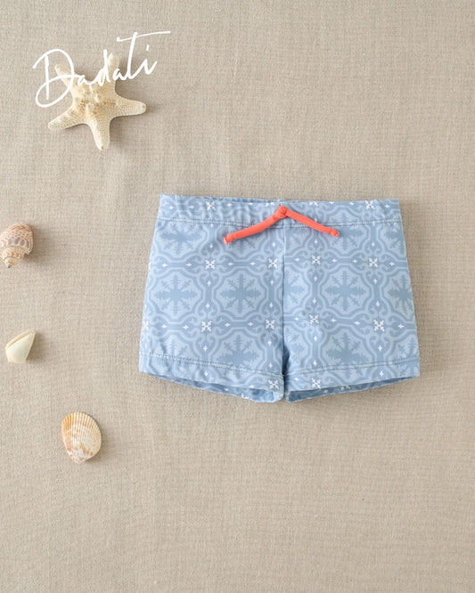 BAÑADOR DE BEBÉ LYCRA CON ESTAMPADO GEOMÉTRICO TIPO BOXER